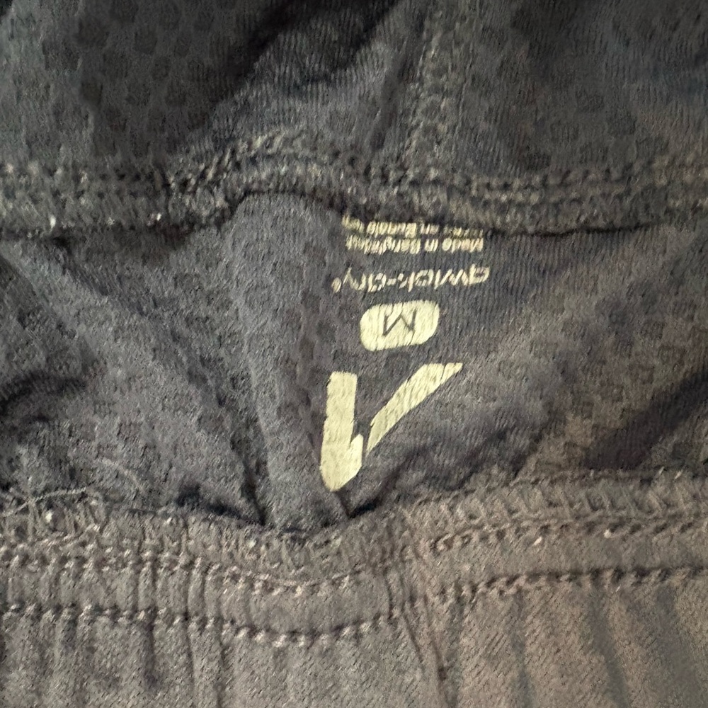 Men's Black Athletic Shorts with Gray Trim - Picture 3 of 3
